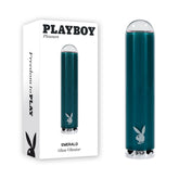 Playboy Pleasure EMERALD - Rechargeable Glass Tipped Bullet 9.1cm Default Title BULLETS